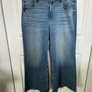 White House Black Market Denim Wide Leg Jeans